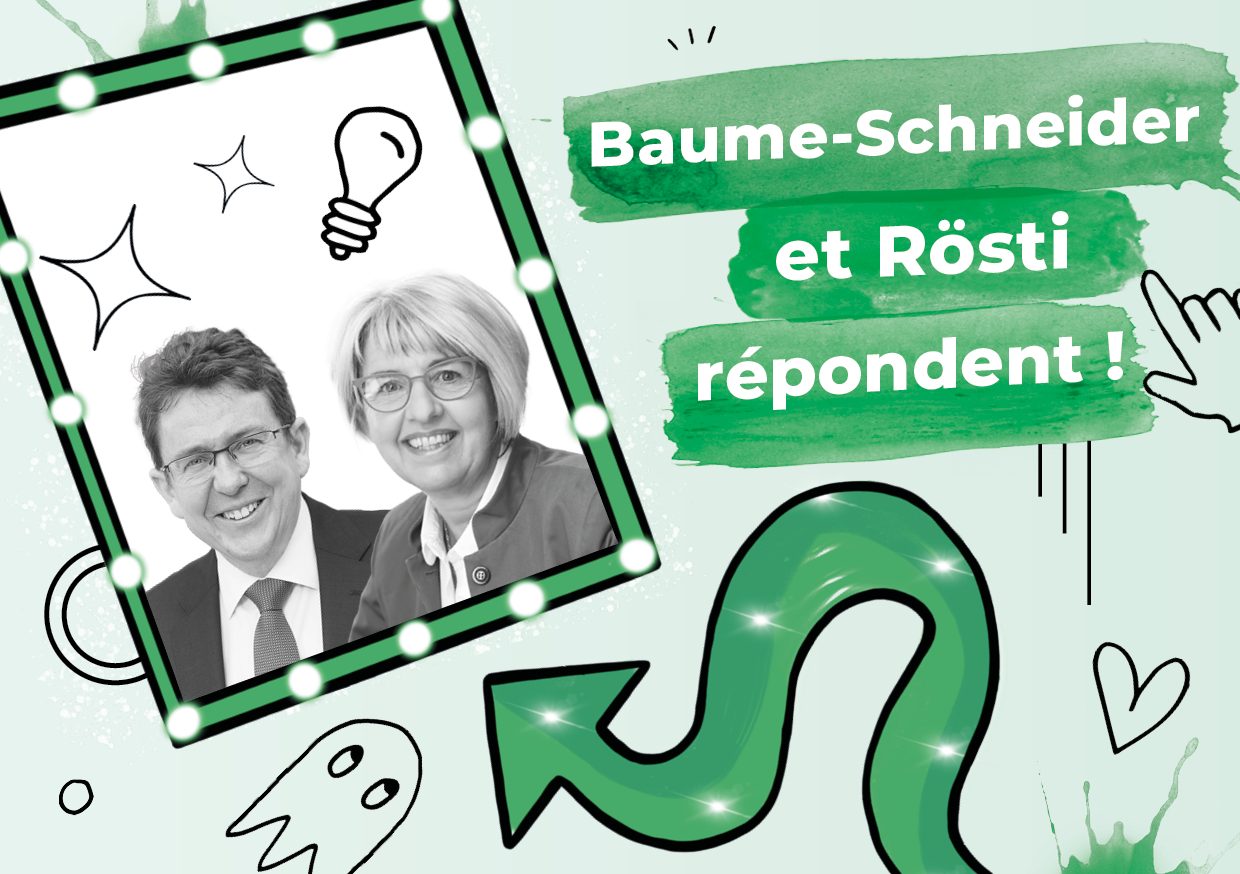 Baume-Schneider et Rösti répondent à tes questions | Engage